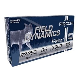 Fiocchi Fiocchi Field Dynamics 22-250 Rem 55gr Vmax