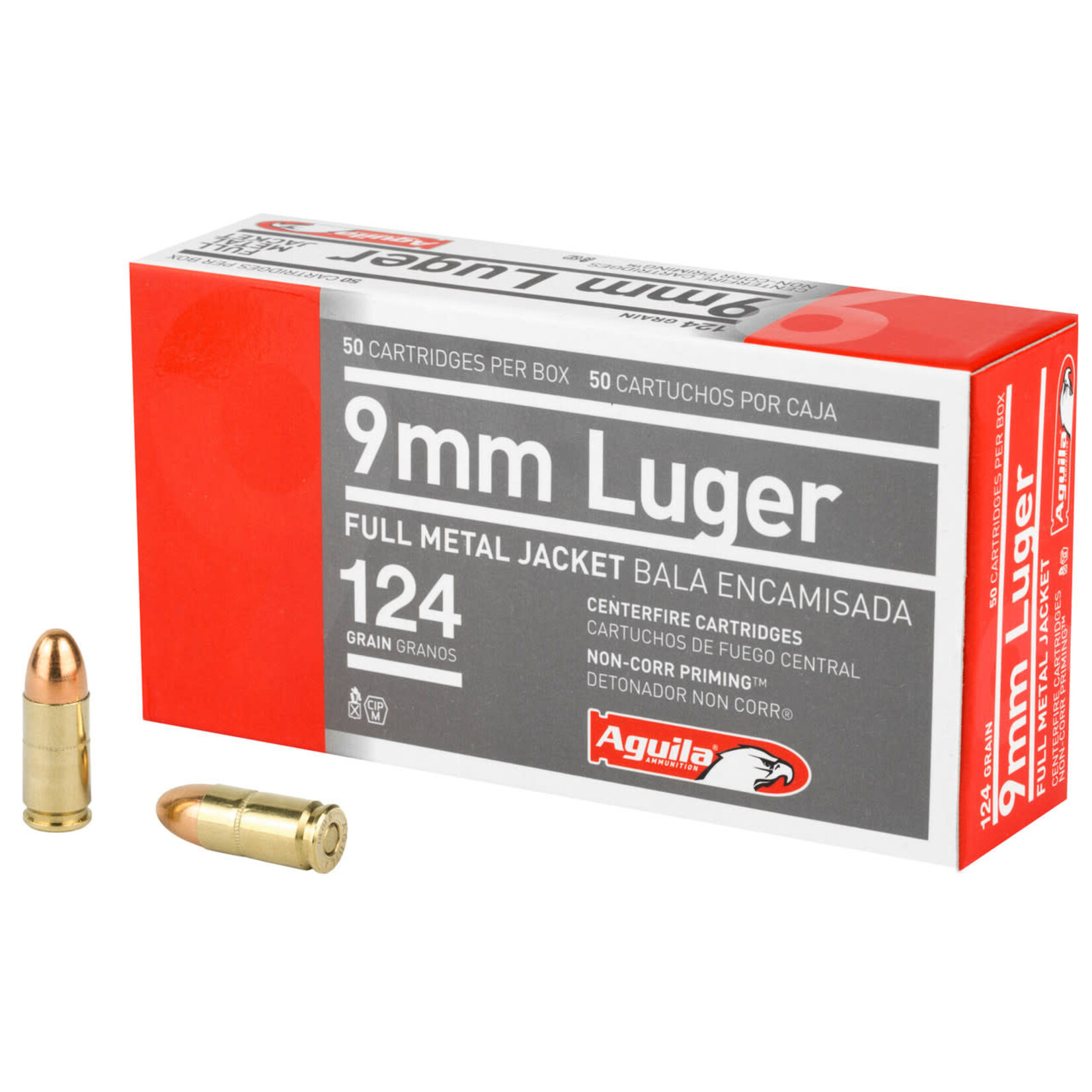 Aguila Aguila 9mm 124gr FMJ 50rds.