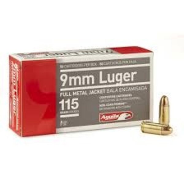 Aguila 9mm 115gr FMJ 50rds. — Eagle Firearms