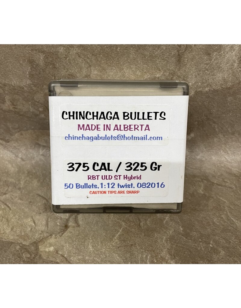 Chinchaga Bullets 375 cal 325gr RBT ULD ST Hybrid Bullets 80ct.
