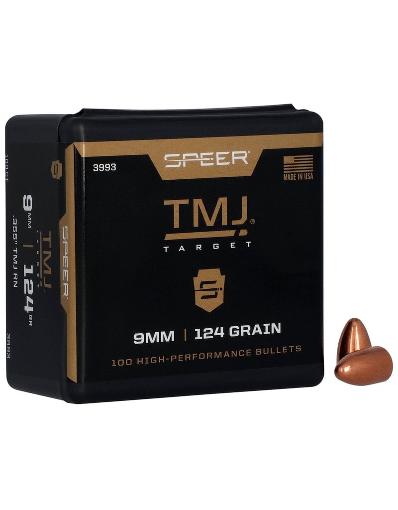 Speer Speer .355 dia. 9mm 124gr TMJ RN 100ct. (3993)
