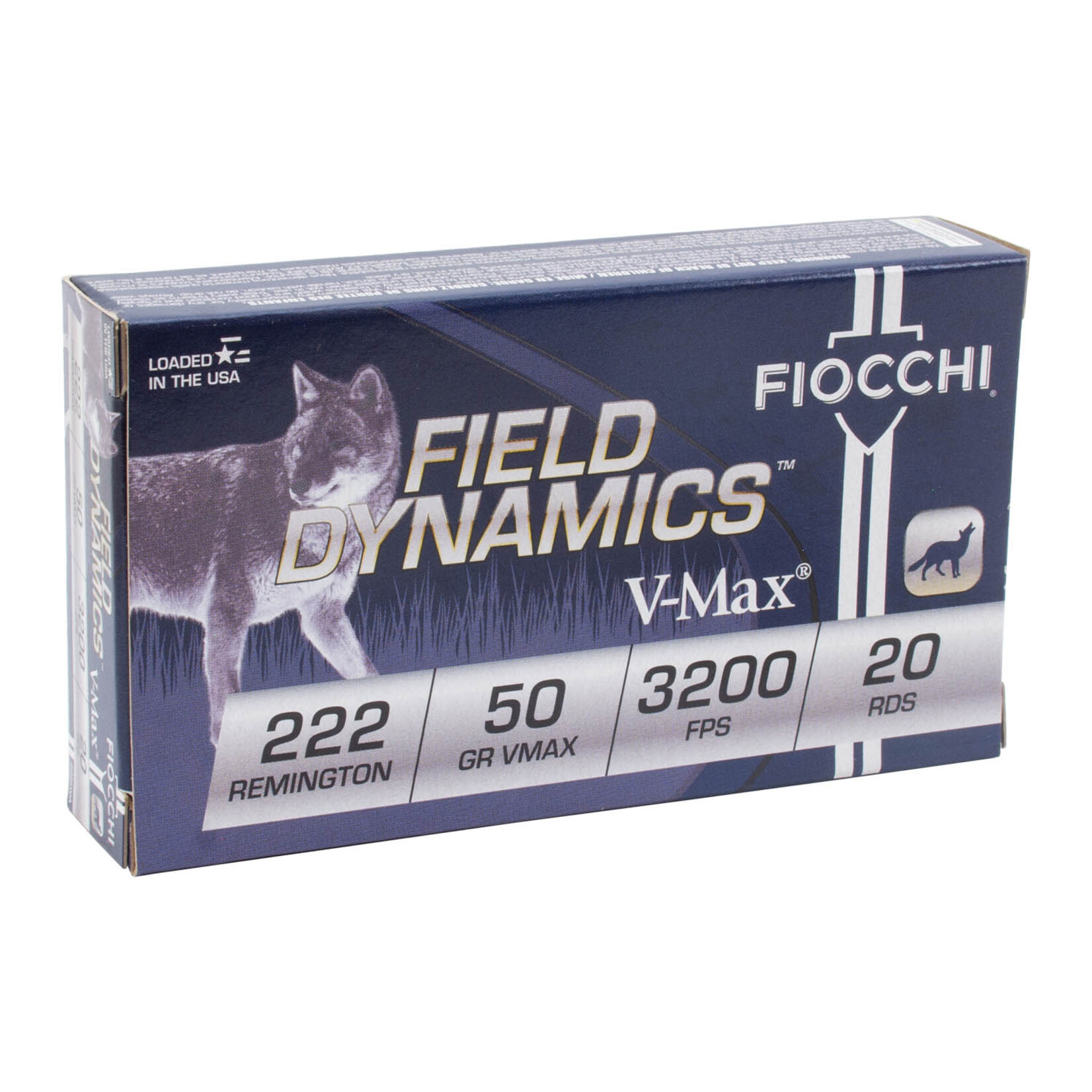 Fiocchi Fiocchi Field Dynamics 222 Rem 50gr V-Max (222HVA)
