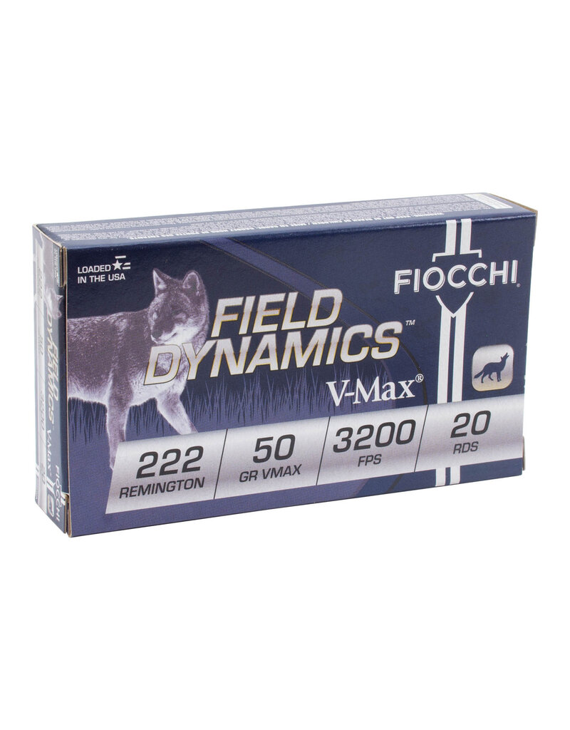 Fiocchi Fiocchi Field Dynamics 222 Rem 50gr V-Max (222HVA)