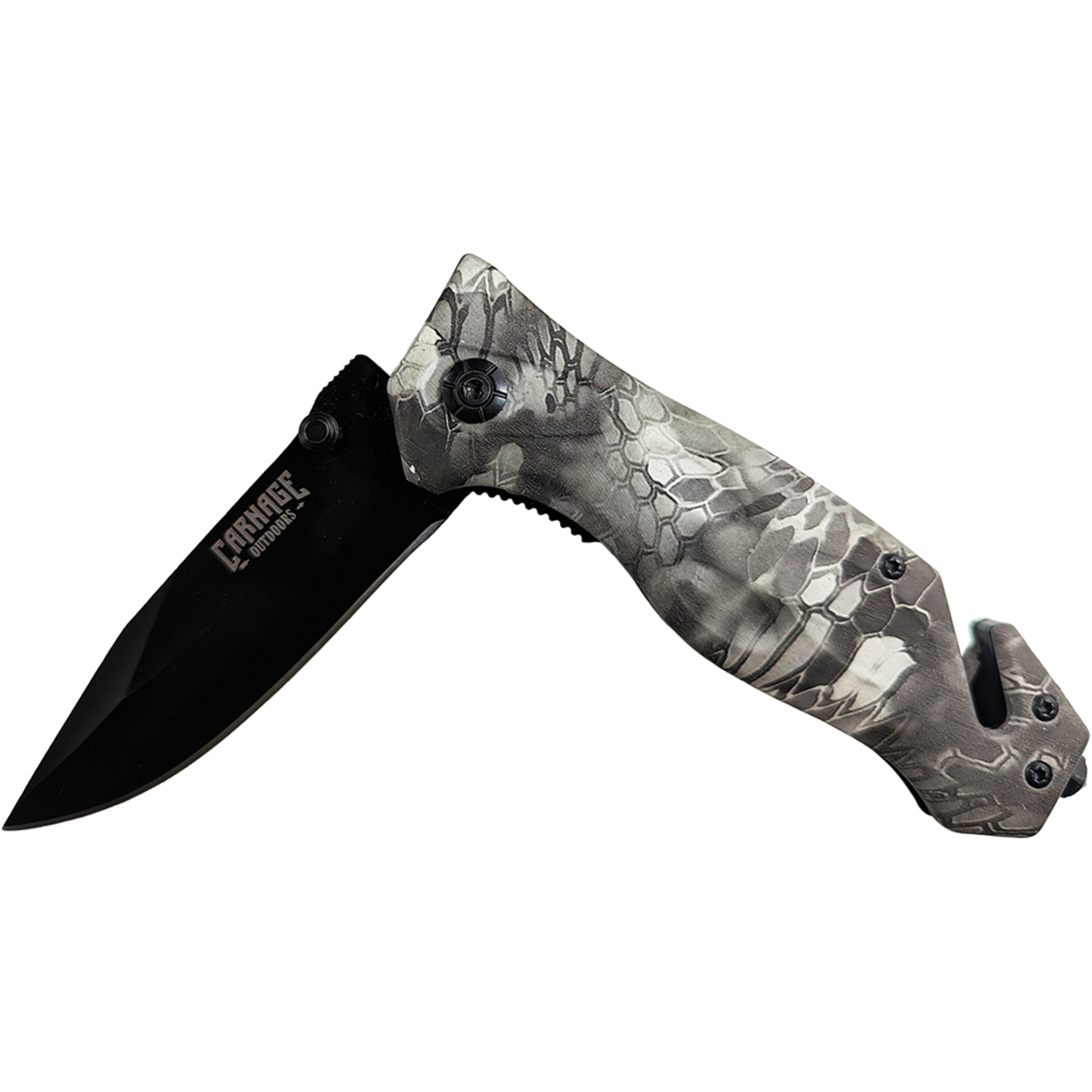 Carnage Outdoors Carnage Outdoors Folding Knife Grey Kryptek Camo (CL05035)