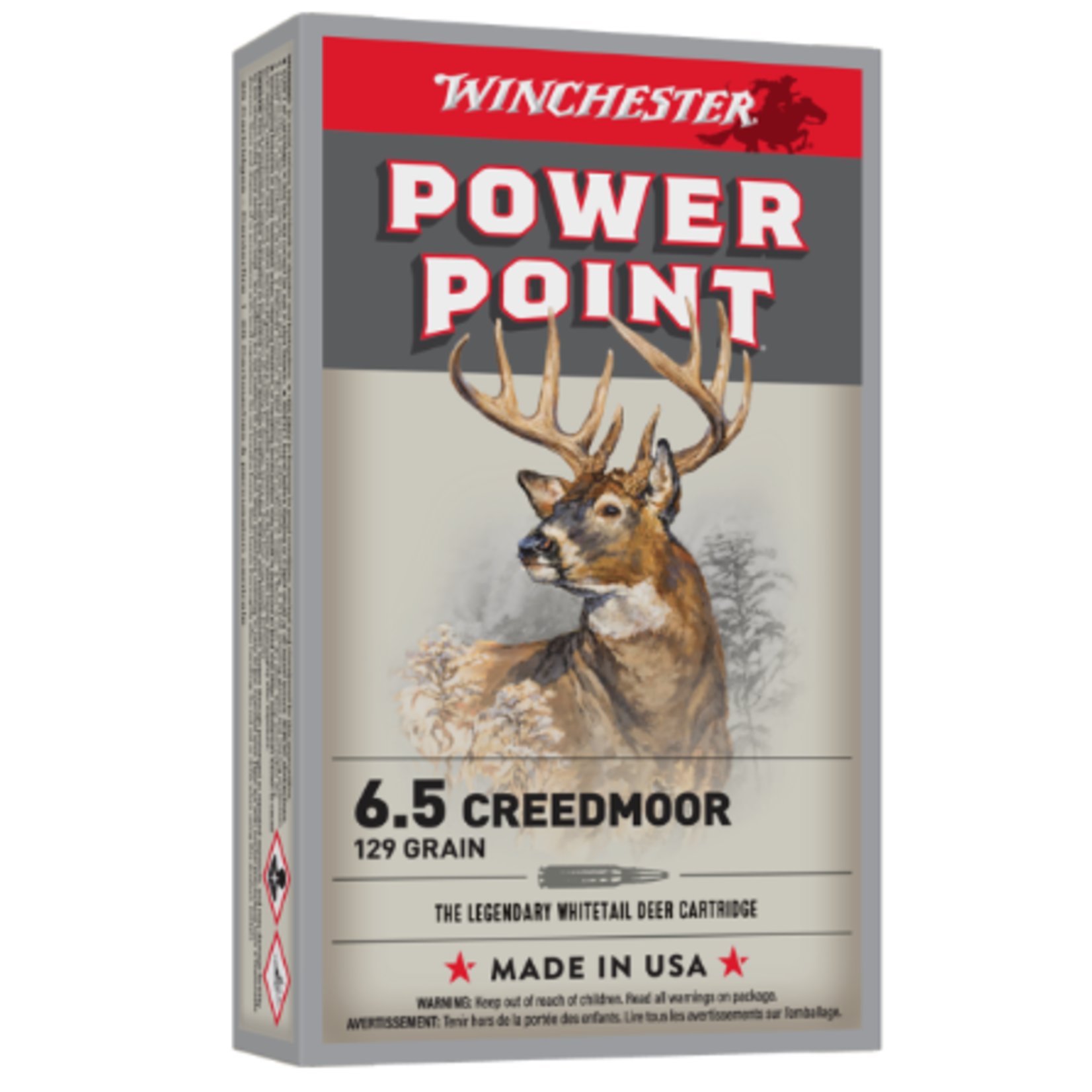 Winchester Winchester 6.5 Creedmoor 129gr Power Point (X651)