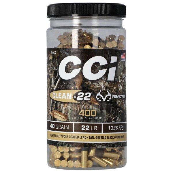 CCI Clean-22 Realtree 22LR 40gr Poly Coated LRN 400rds (966CC) — Eagle Firearms