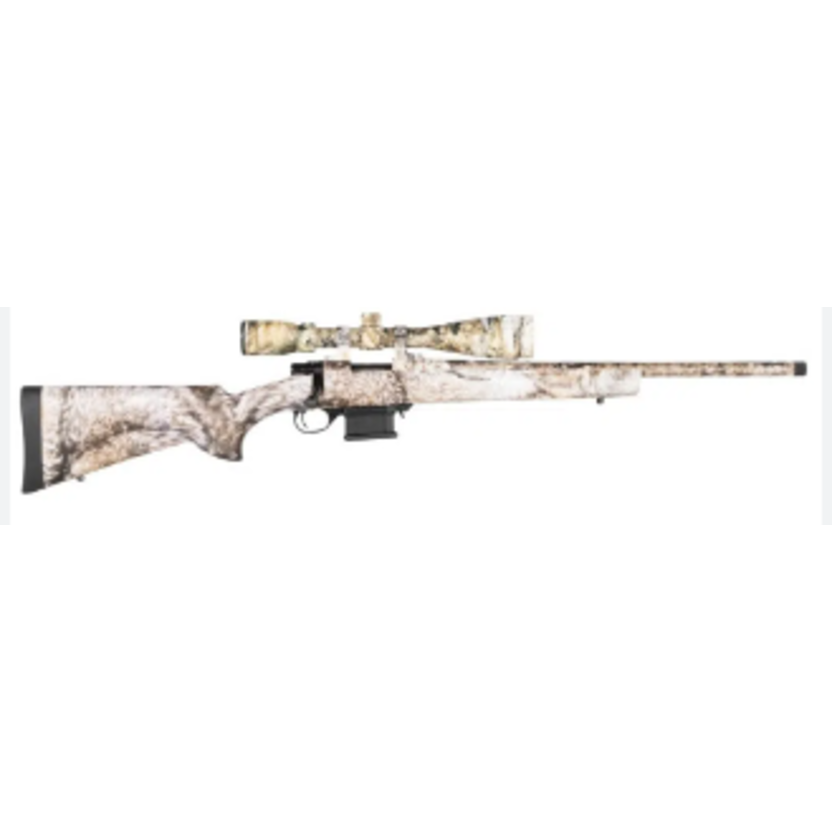 Howa Howa M1500 Mini Action 223 Rem 20" HB Yote Camo w/ 4-12x40 Scope (HMA70222FY)
