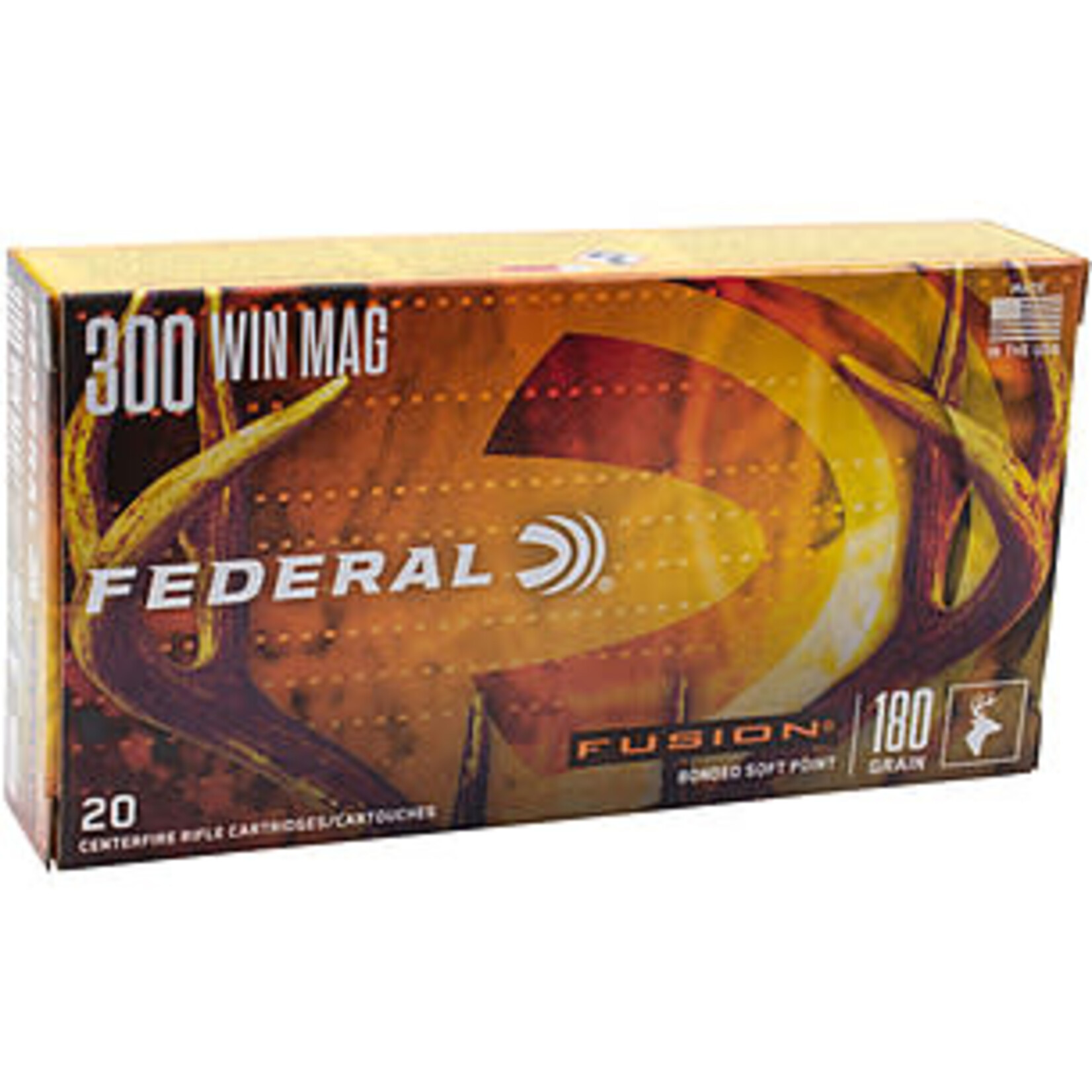 Federal Federal 300 Win Mag 180gr Tipped Fusion (F300WTFS3)