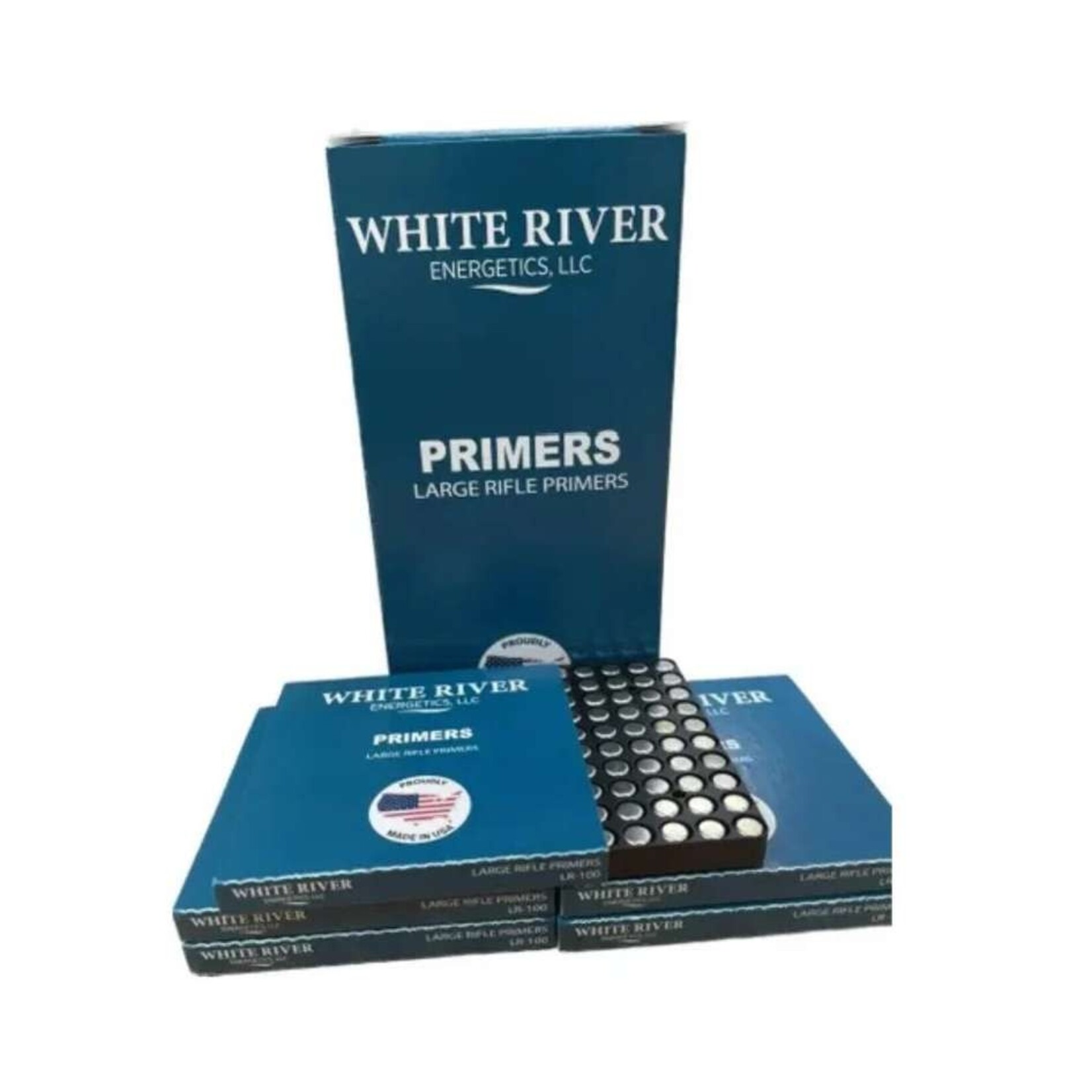 White River Energetics Large Rifle Magnum Primers 100ct.