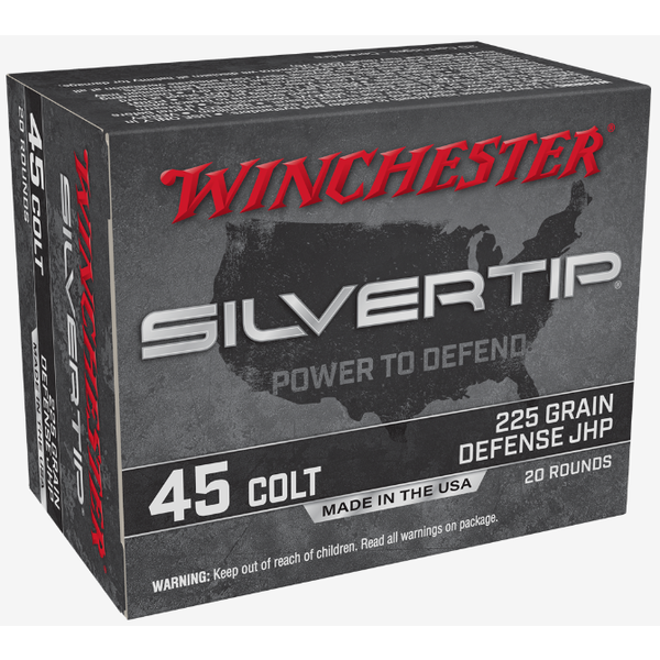 Winchester Silvertip 45 Colt 225gr JHP 20rds. (W45CST) — Eagle Firearms