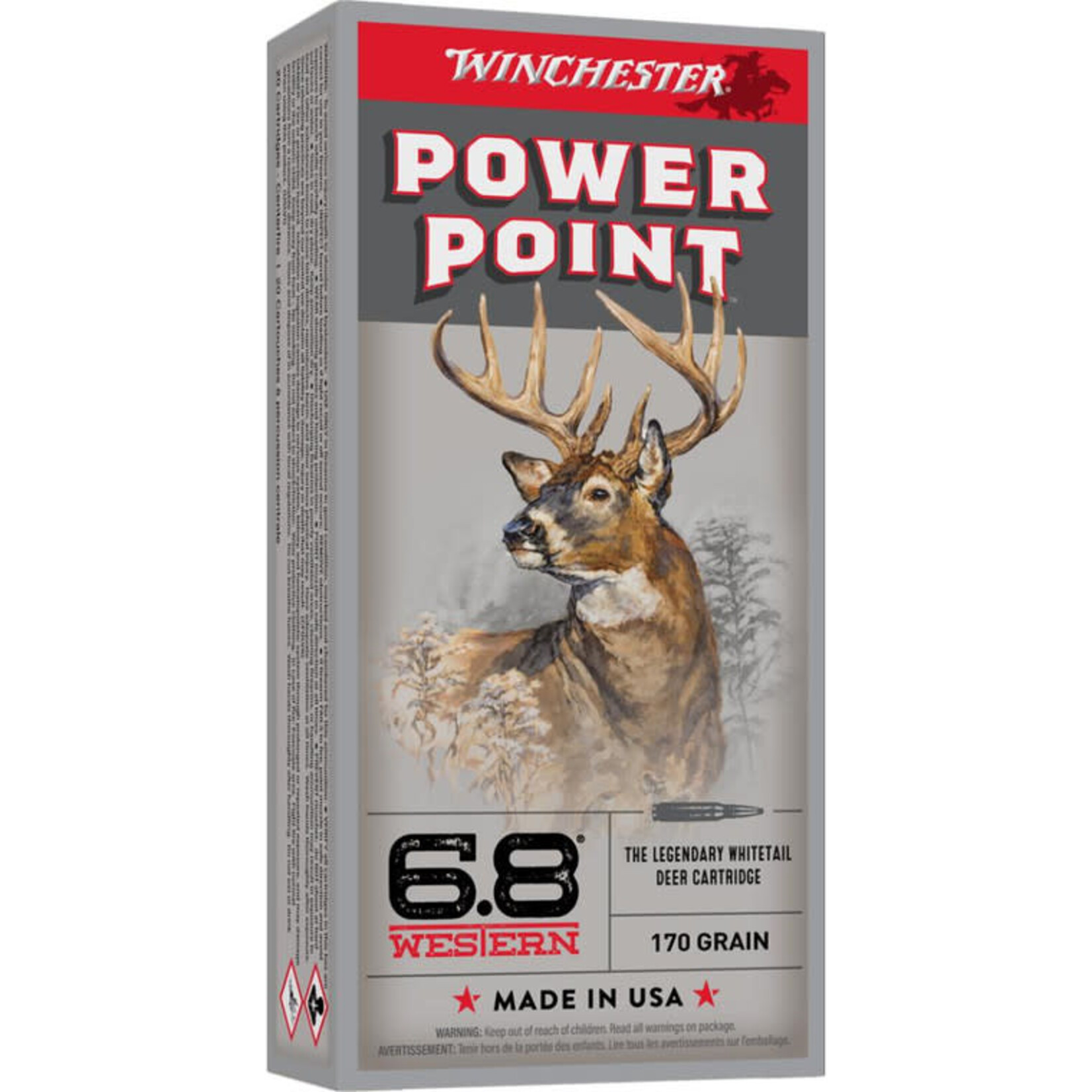 Winchester Winchester 6.8 Western 170gr Power Point (X68W1)