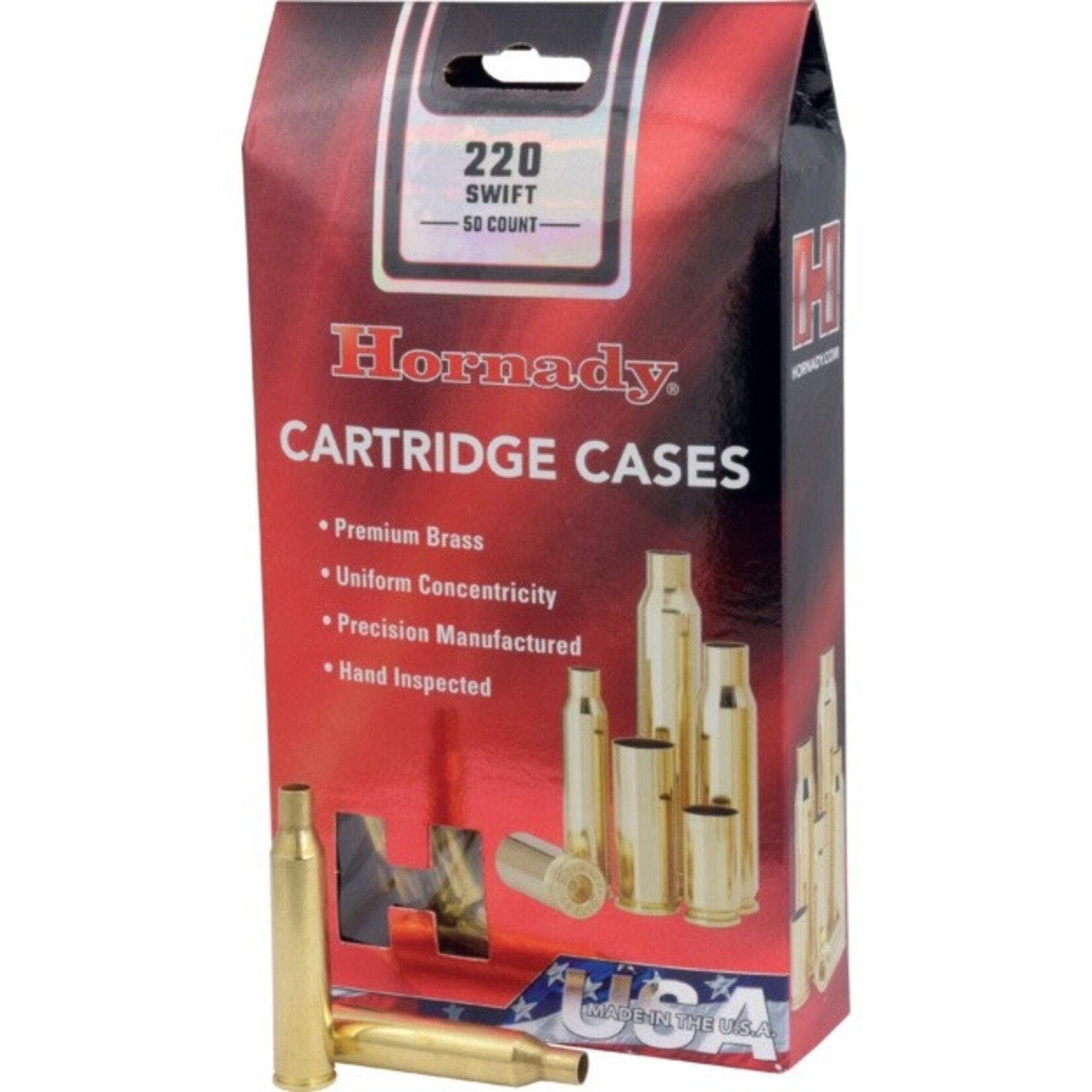 Hornady Hornady 220 Swift Unprimed Brass 50ct. (8615)