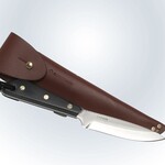 Grohmann Knives Grohmann Boat Knife w/Micarta Handle & Leather Sheath (M3SA)