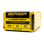 Berger Berger .243 dia. 6mm 105gr Hybrid Target 500ct. (24733)