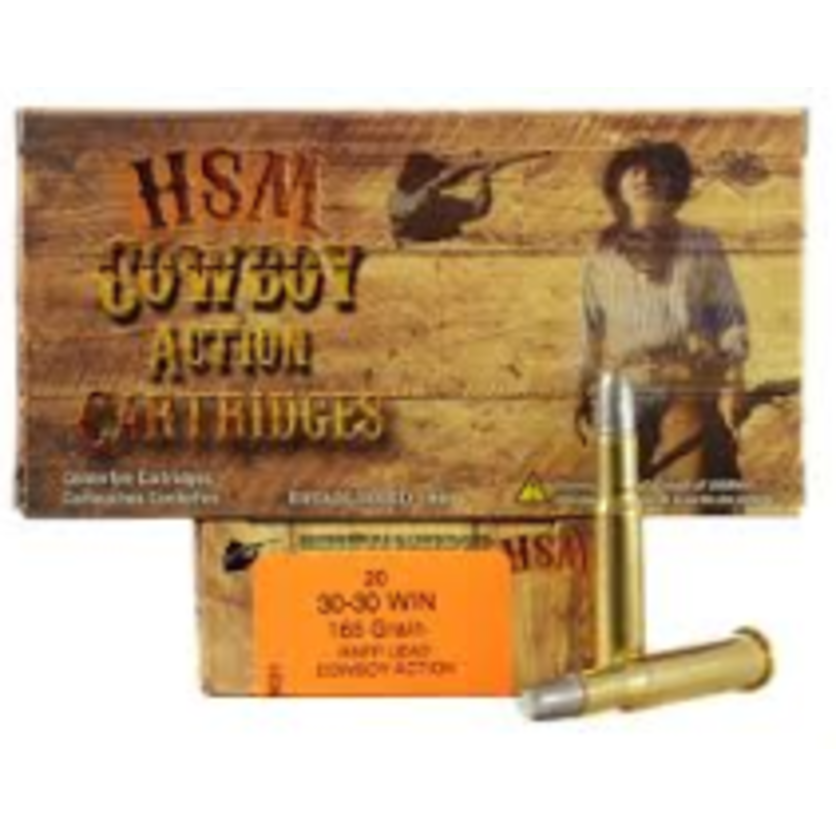 HSM HSM 30-30 Win 165gr Lead RNFP