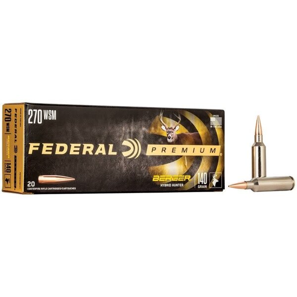 Federal Premium 270 WSM 140gr Berger Hybrid Hunter (P270WSMBCH1) — Eagle Firearms