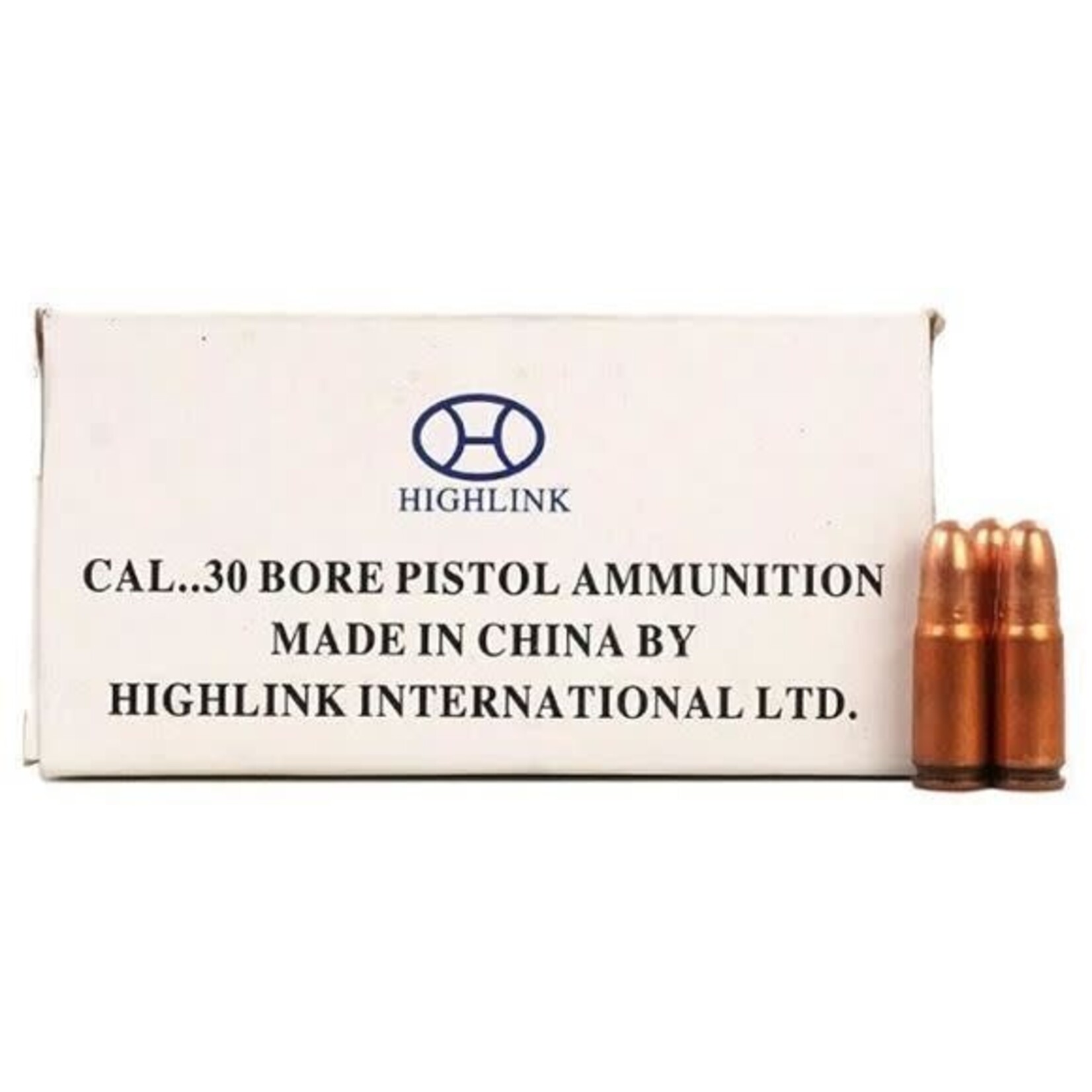 Norinco HighLink Non corrosive 7.62x25 Tokarev 85gr FMJ 50rds.