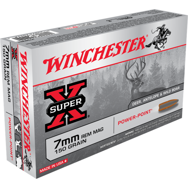 Winchester 7mm Rem Mag 150gr Power Point (X7MMR1) — Eagle Firearms