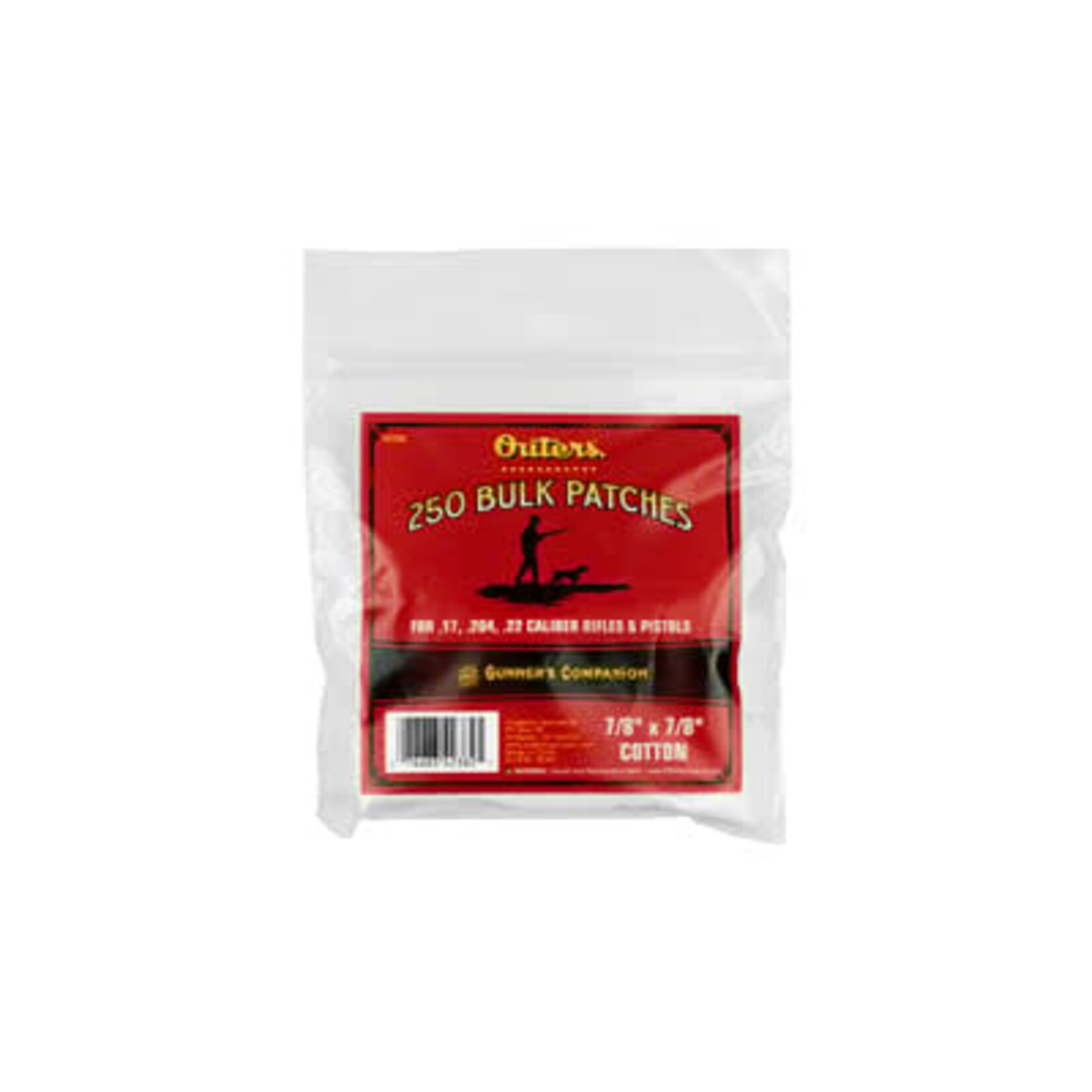 Outers Outers 7/8" 17-22 cal Square Cleaning Patches 250ct. (42382)