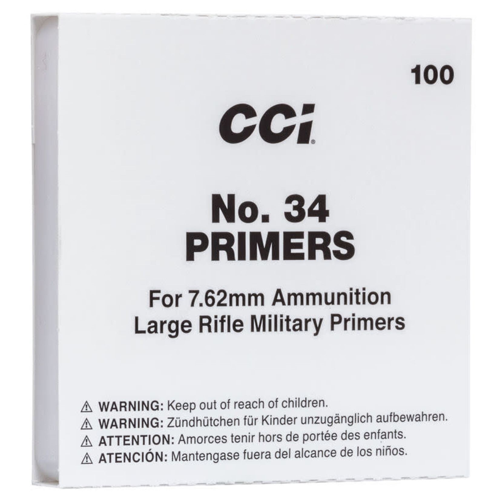 CCI CCI No.34 primer for 7.62 ammunition 100ct