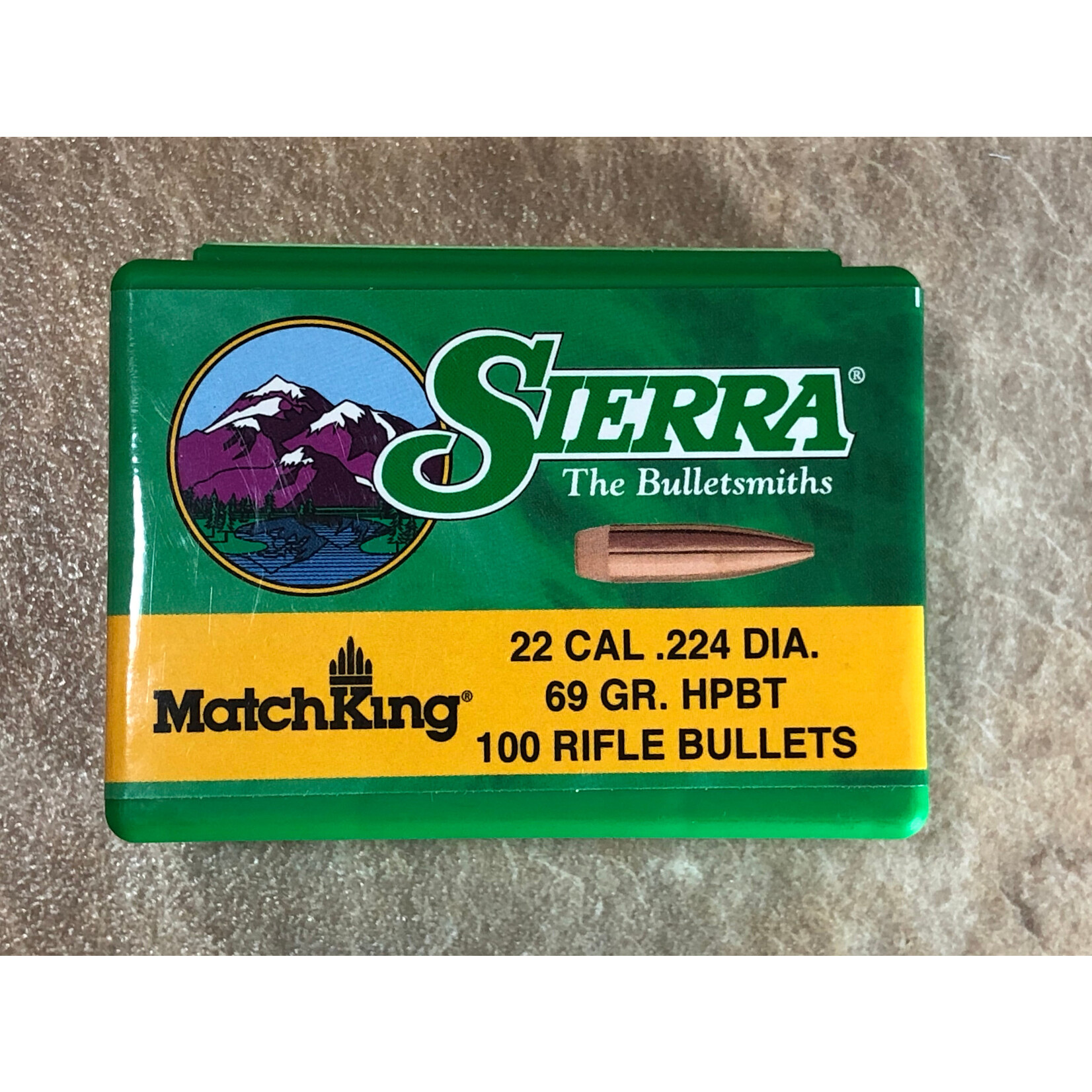Sierra Sierra .224 dia. 22cal 69gr HPBT Match 100ct. (1380)