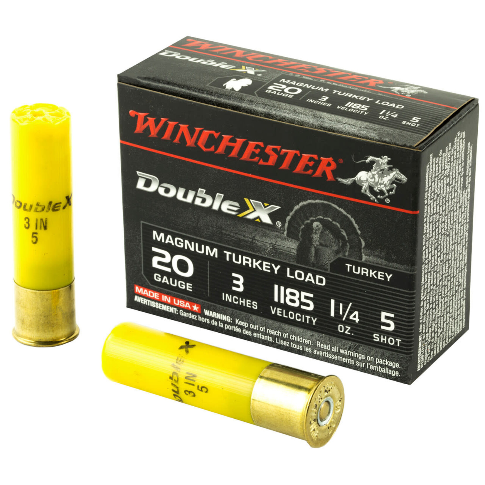 Winchester Winchester Double X 20ga 3", 1 1/4oz #5 10rds (X203XCT5)