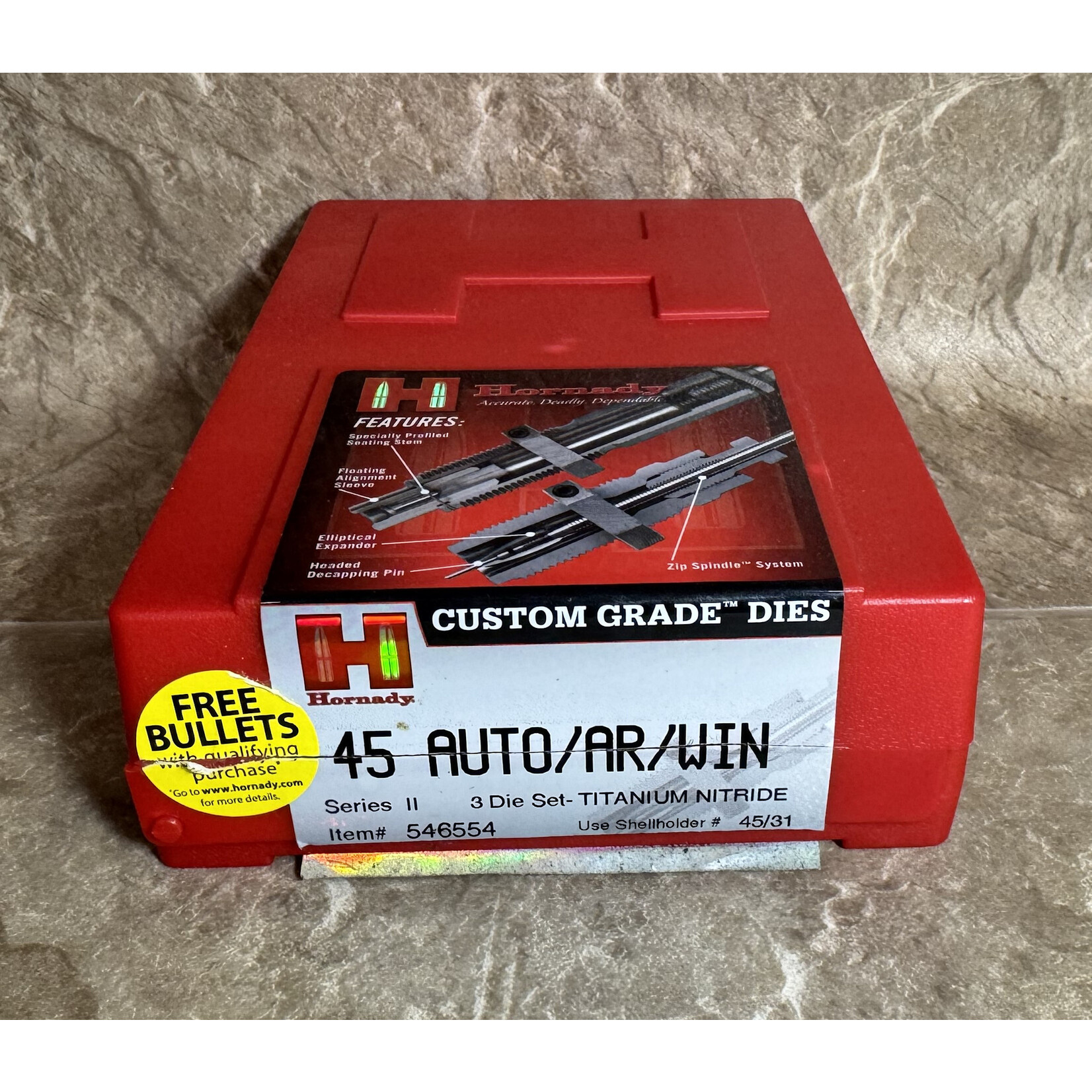 Hornady Used Hornady Custom 45 Auto Die Set