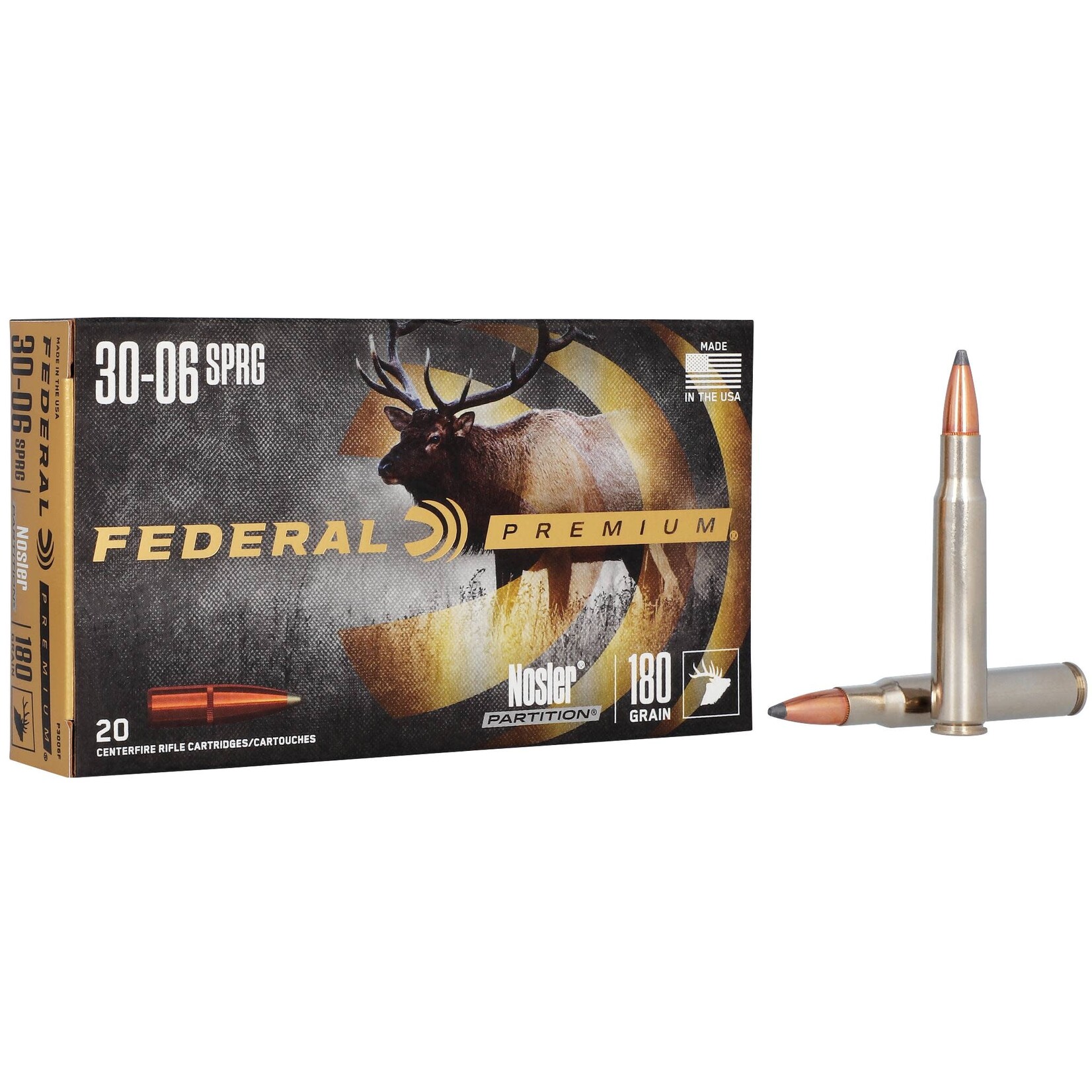 Federal Federal Premium 30-06 Sprg. 180gr Partition (P3006F)