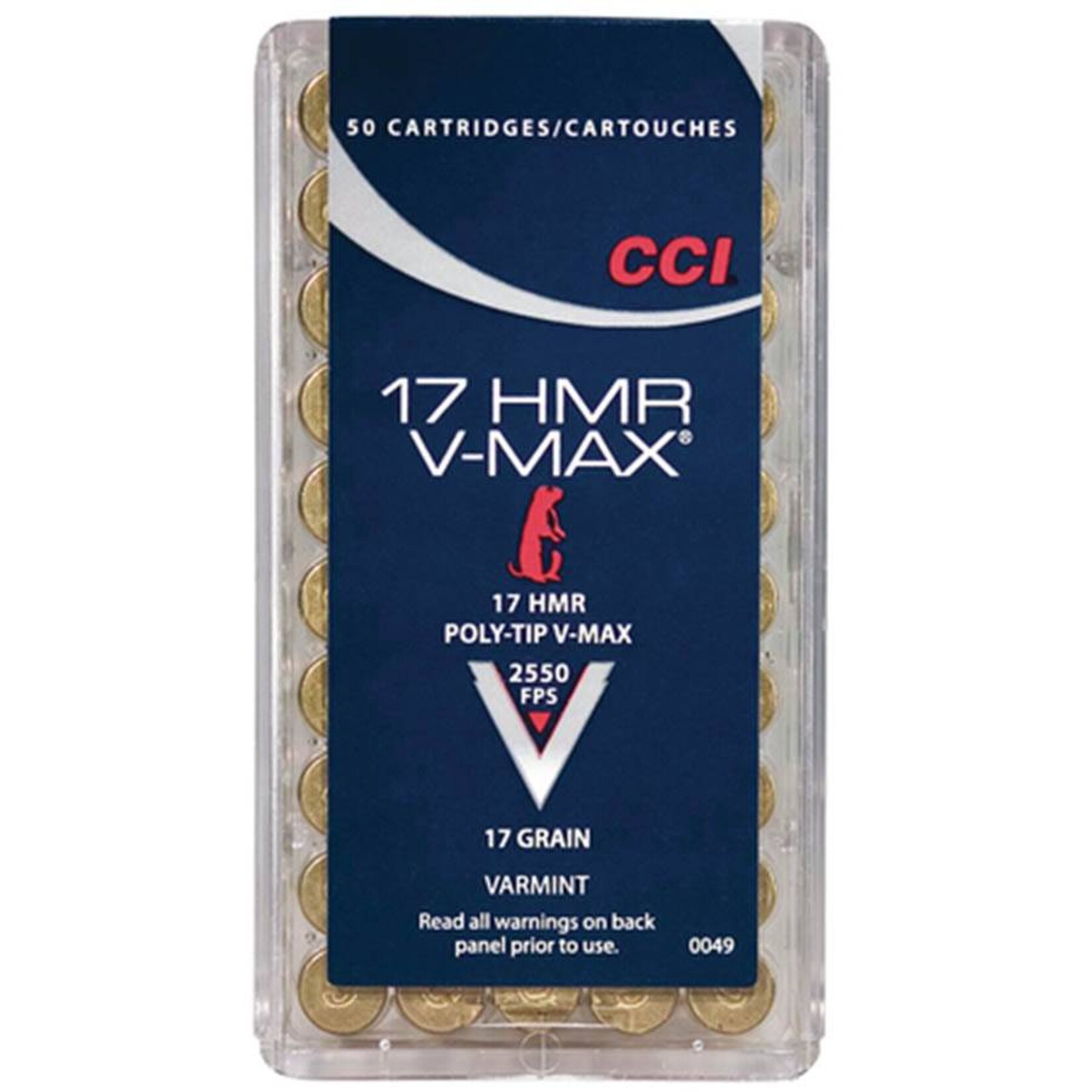 CCI CCI 17 HMR 17gr V-Max Varmint 50rd box (0049)