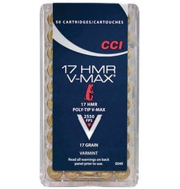CCI CCI 17 HMR 17gr V-Max Varmint 50rd box (0049)