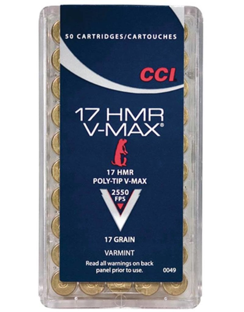 CCI CCI 17 HMR 17gr V-Max Varmint 50rd box (0049)