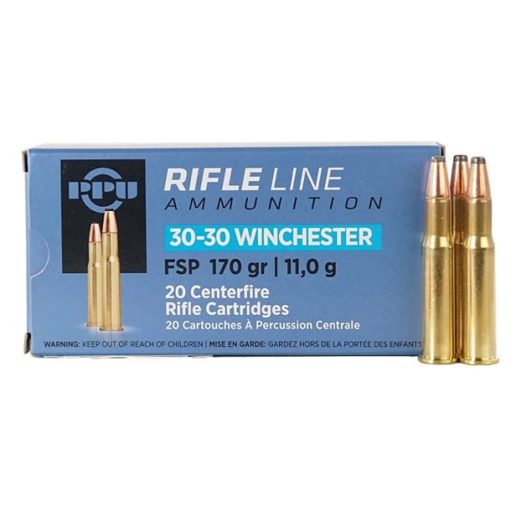 PPU PPU Rifle Ammo 30-30 Win 170gr FSP (PP30302)