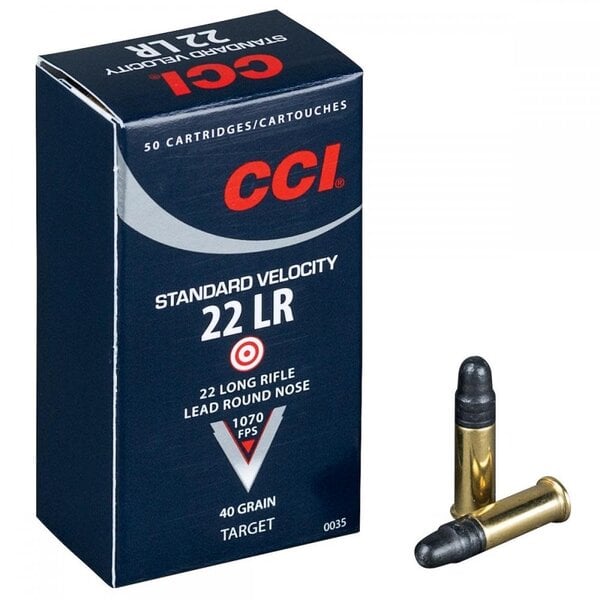 CCI 22 LR 40gr Std Velocity Lead RN 50rd box (0035) — Eagle Firearms