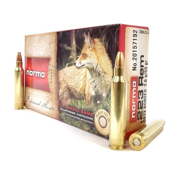 Norma 223 Rem 55gr Oryx (20157192) — Eagle Firearms