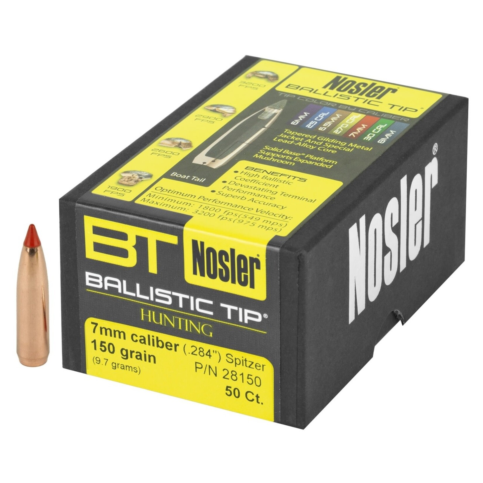 Nosler Nosler .284 dia. 7mm 150gr Ballistic Tip 50ct. (28150)