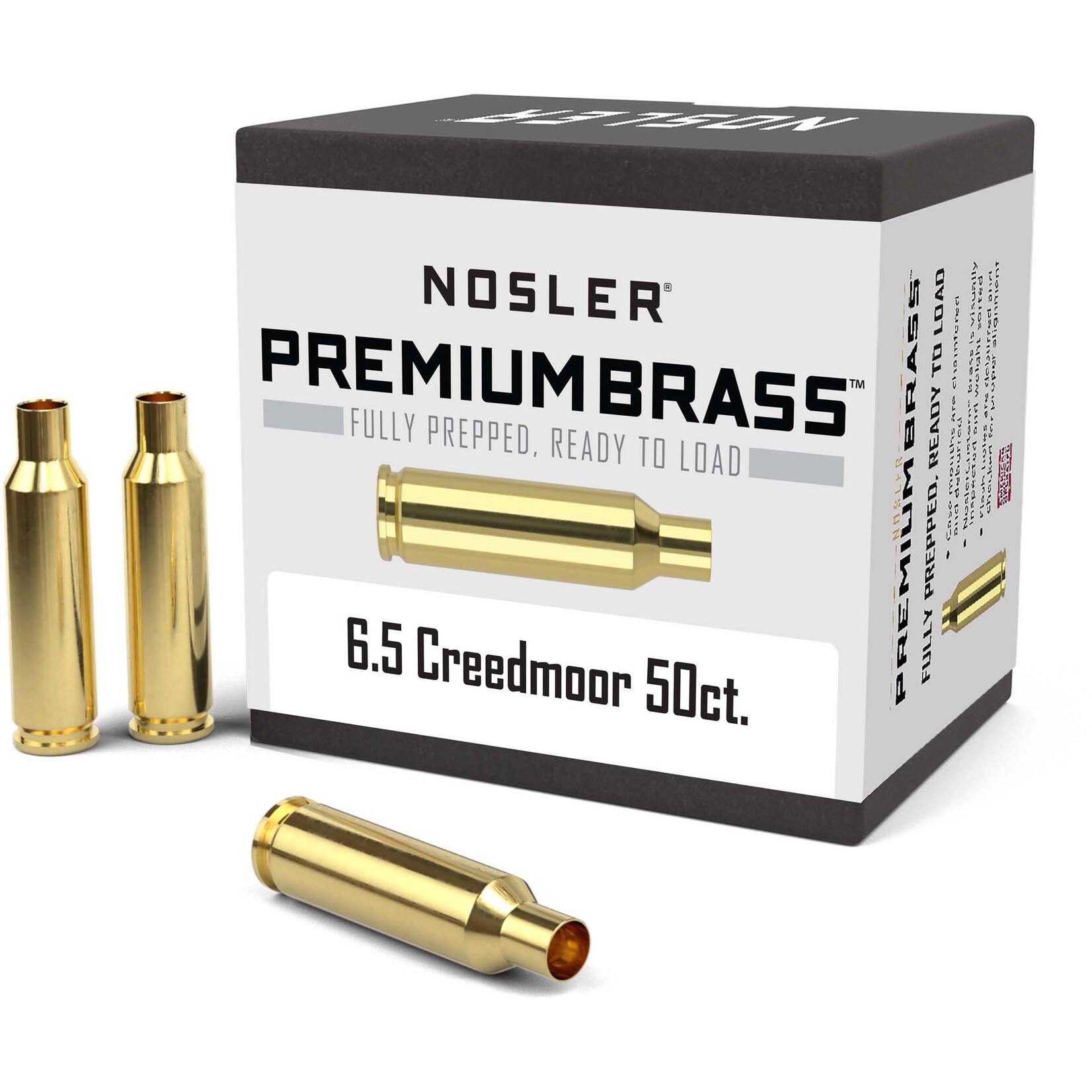 Nosler Nosler 6.5 Creedmoor Unprimed Brass 50ct. (44824)