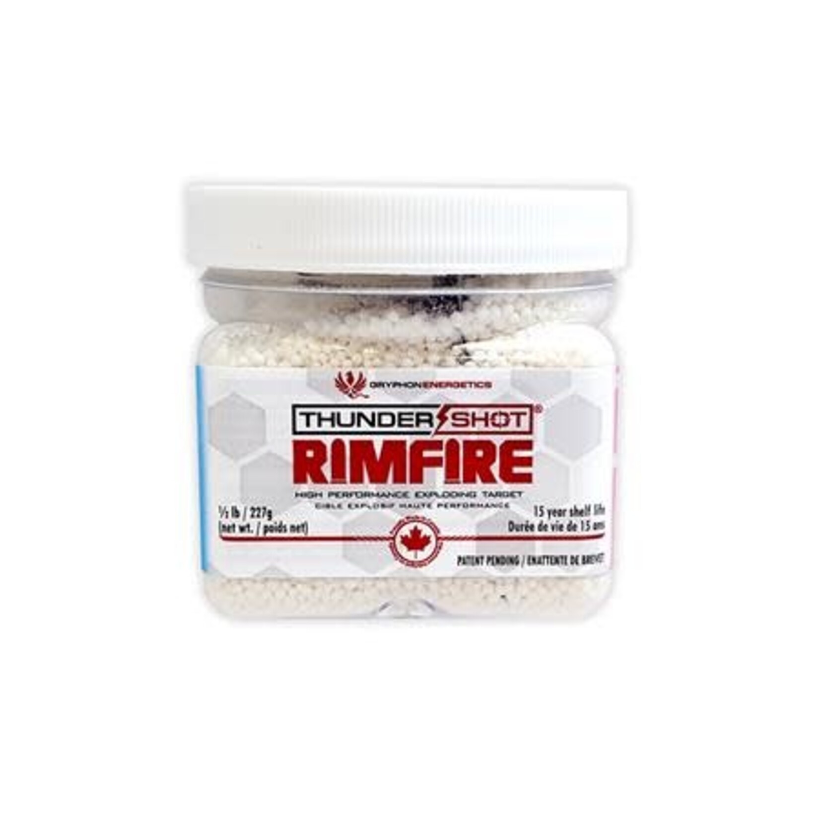 Gryphon Energetics Thundershot Rimfire Hi Performance Exploding Targets Case 12 x 1/2 lb(GEBTR)