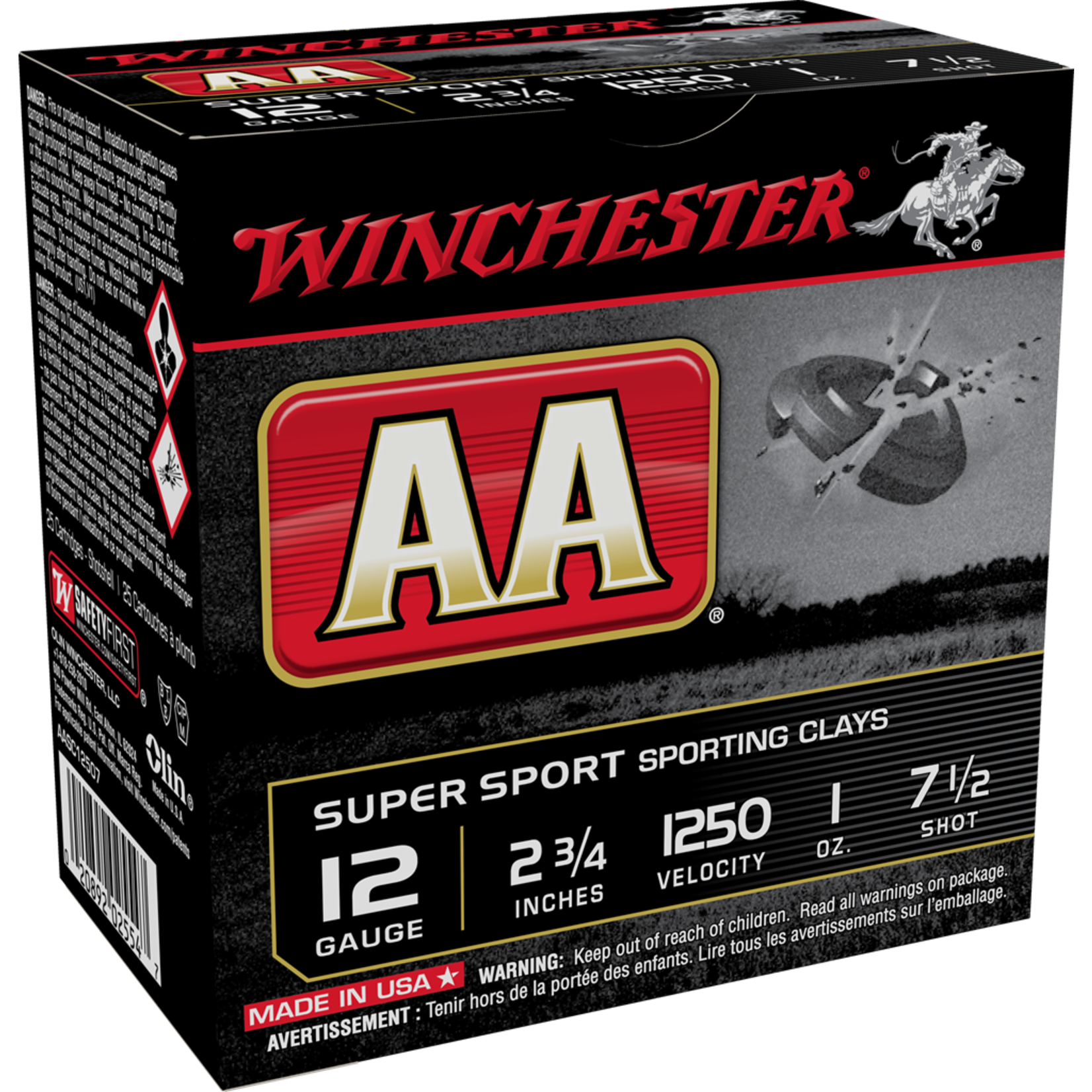Winchester Winchester AA 12ga 2.75" 1oz #7.5 (AASC12507)