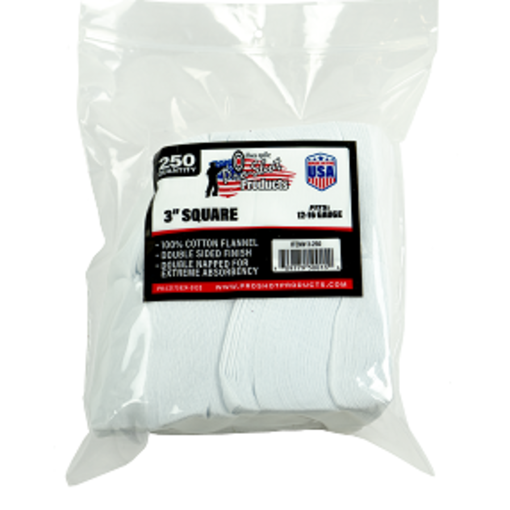 Pro-Shot Pro-Shot Square Patch 3" 250ct. (3-250)
