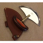 Grohmann Knives Grohmann Ulu w/ Leather Sheath (X116S)