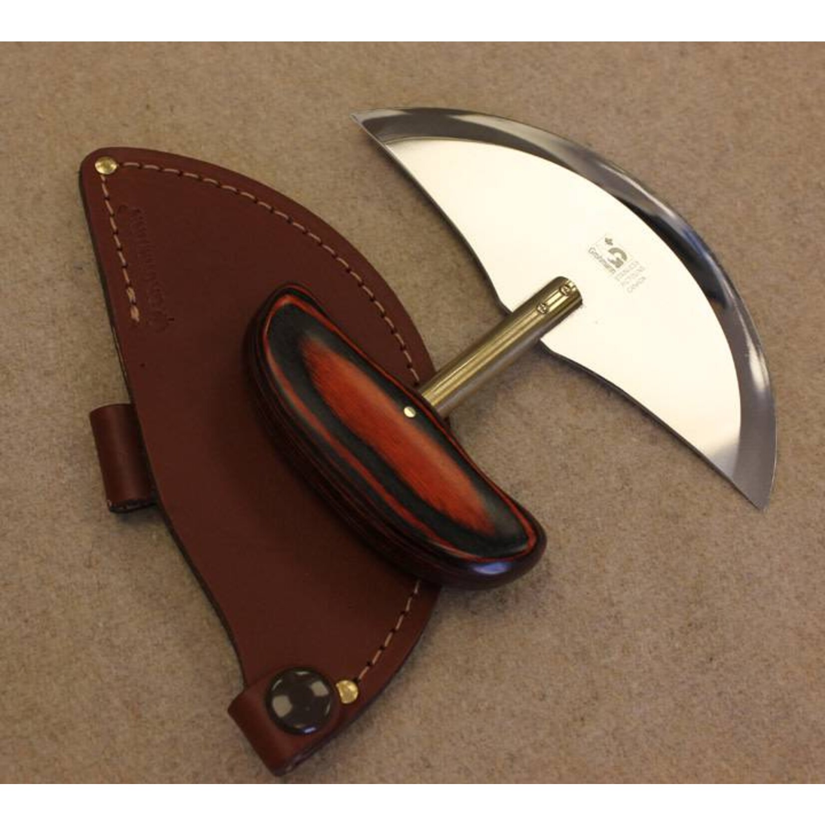 Grohmann Knives Grohmann Ulu w/ Leather Sheath (X116S)