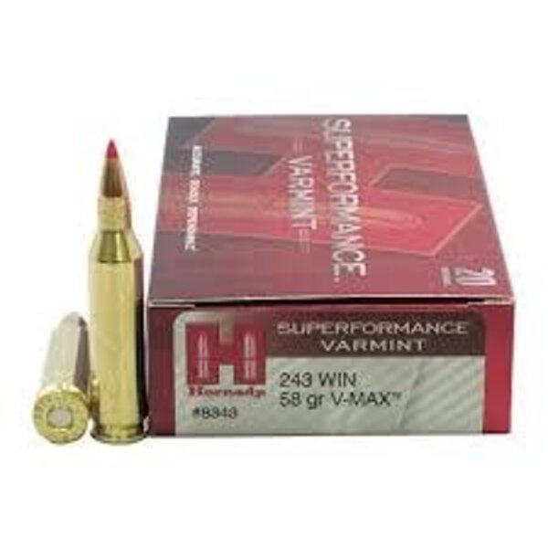 Hornady Superformance 243 Win 58gr V-Max (8343) — Eagle Firearms