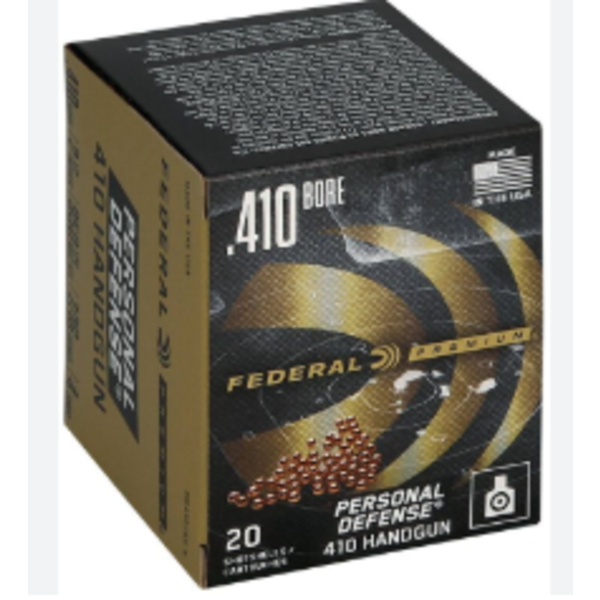 Federal Premium Personal Defense 410ga 2 1/2",  7/16oz #4 Shot 20rds. — Eagle Firearms