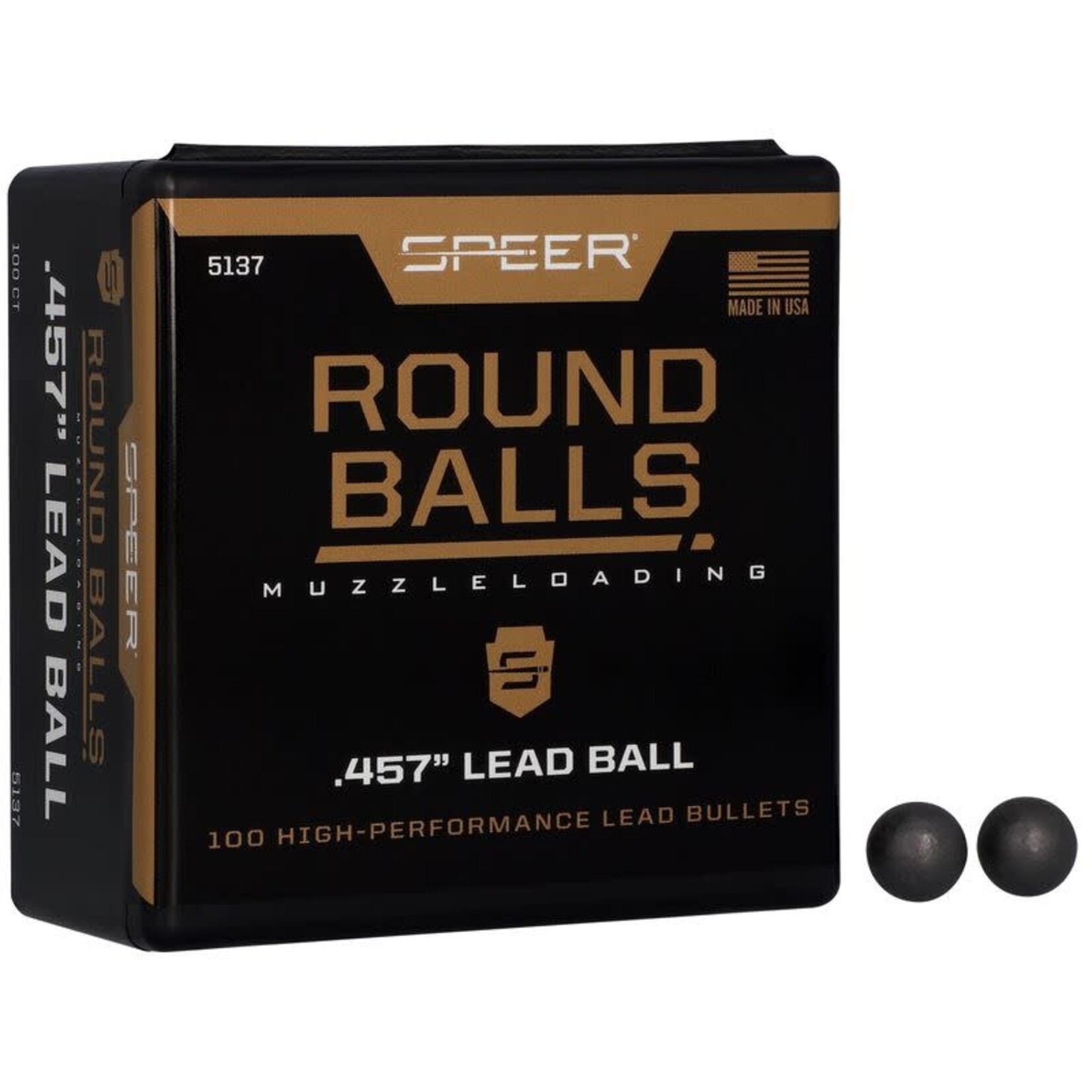 Speer Speer .457 dia. 45cal Round Ball 100ct. (5137)