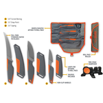Outdoor Edge Outdoor Edge Vantex 4pc Roll Pack Hunting Knife Kit (VNTX4)