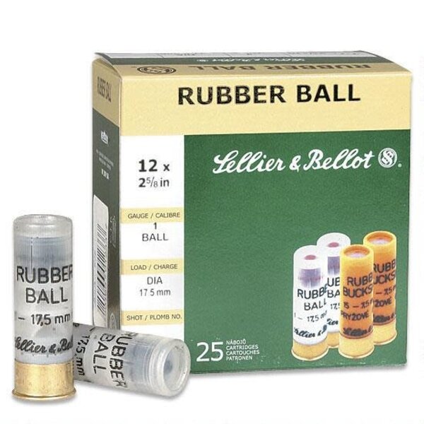 Sellier & Bellot 12ga 2 5/8" Rubber Ball (V075212) — Eagle Firearms
