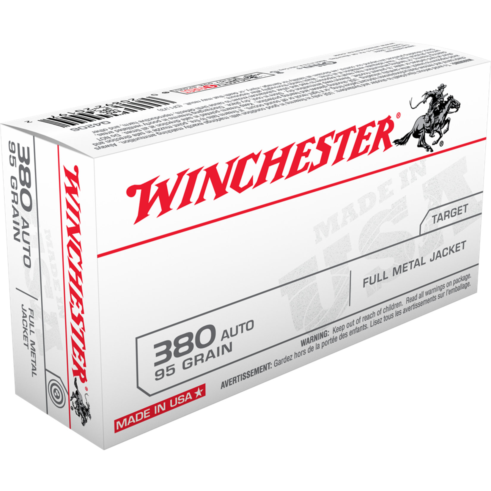 Winchester Winchester 380 Auto 95gr FMJ (Q4206)