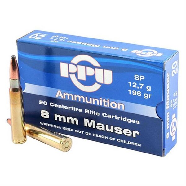 PPU 8mm Mauser 196gr SP (PP8.1) — Eagle Firearms