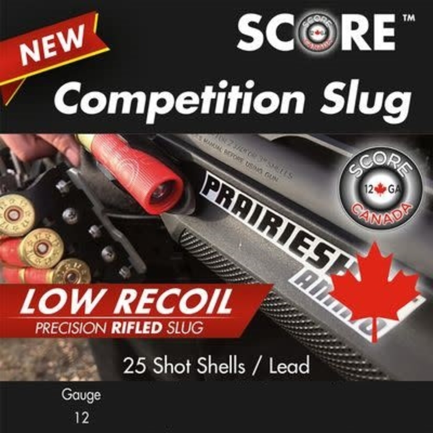 Score Score Low Recoil 12ga 2 3/4" 1oz Slug (12SLGLOW)