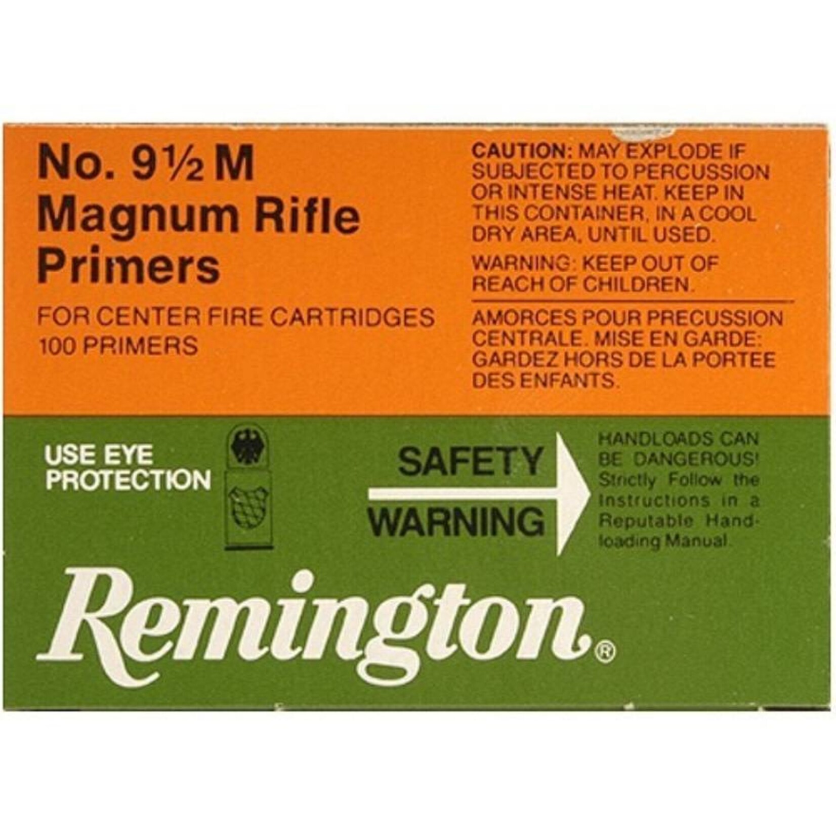 Remington Remington No.9 1/2 Lg Rifle Primers/Box 100ct (22608)